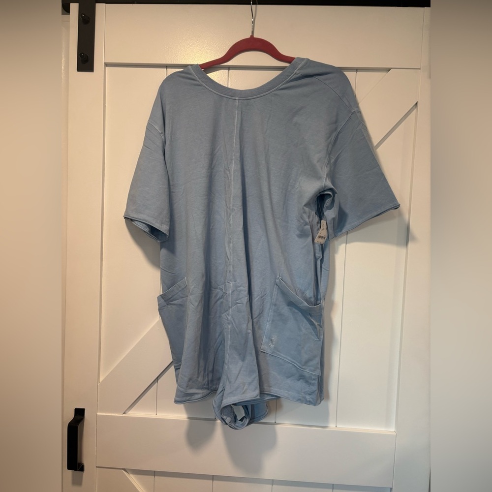 NWT FP hot shot romper tee in steel